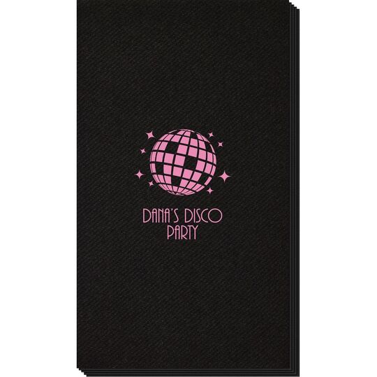 Disco Ball Linen Like Guest Towels
