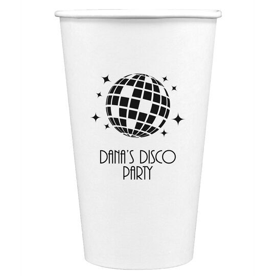 Disco Ball Paper Coffee Cups