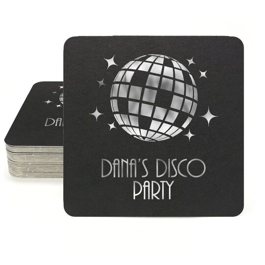 Disco Ball Square Coasters