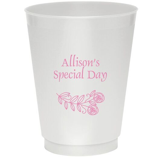 Rosie Posie Colored Shatterproof Cups