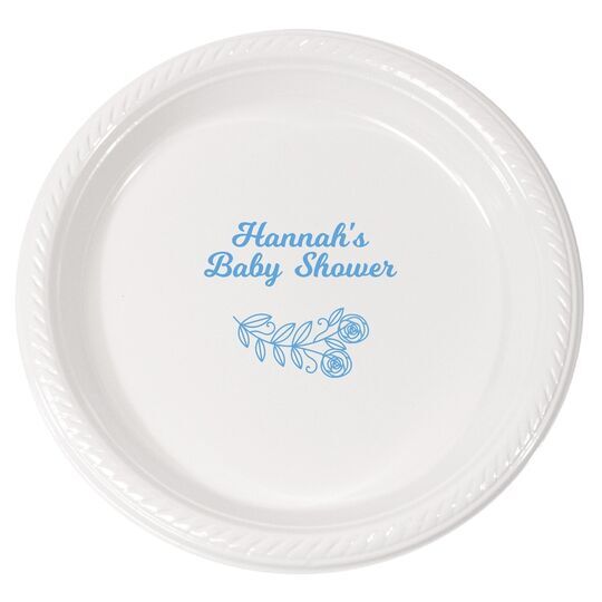 Rosie Posie Plastic Plates