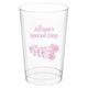 Rosie Posie Clear Plastic Cups Image 1 of 3