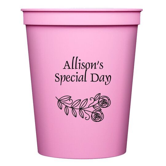 Rosie Posie Stadium Cups