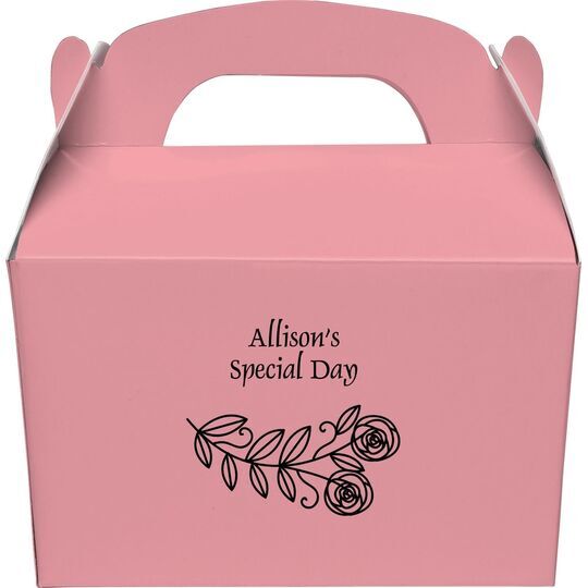 Rosie Posie Gable Favor Boxes