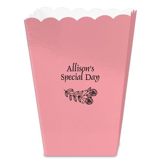 Rosie Posie Mini Popcorn Boxes