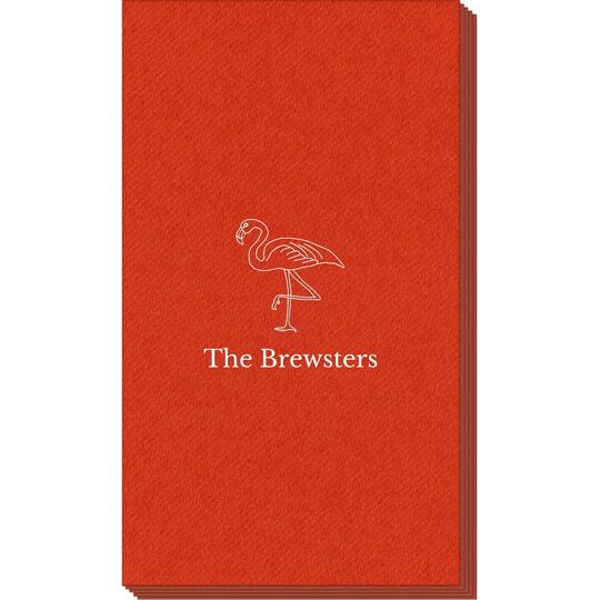 Flamingo Linen Like Guest Towels