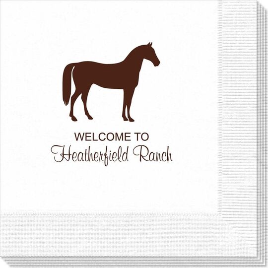 Horse Silhouette Napkins