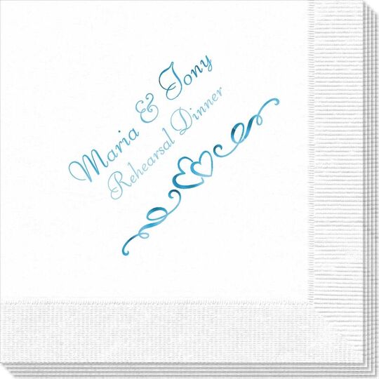 Two Hearts on a Vine Napkins