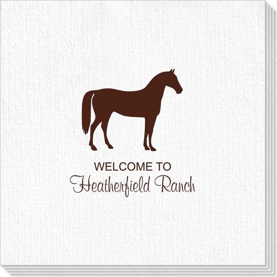 Horse Silhouette Deville Napkins