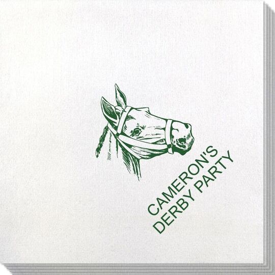 Outlined Horse Bamboo Luxe Napkins