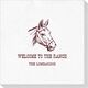 Outlined Horse Deville Napkins Image 1 of 2