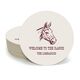 Outlined Horse Round Coasters Image 1 of 2