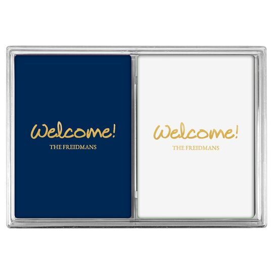 Studio Welcome Double Deck Playing Cards