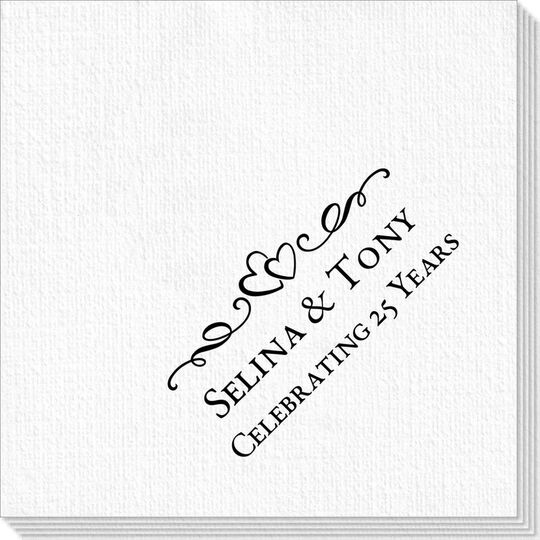 Two Hearts on a Vine Deville Napkins