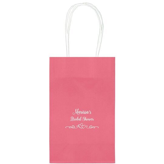 Two Hearts on a Vine Medium Twisted Handled Bags