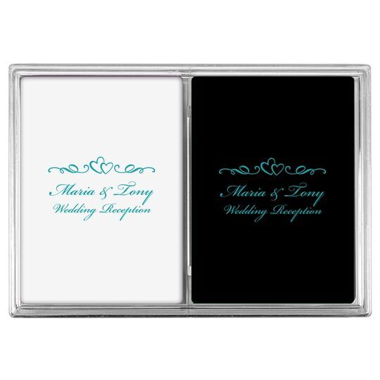 Two Hearts on a Vine Double Deck Playing Cards