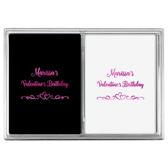 Two Hearts on a Vine Double Deck Playing Cards