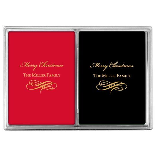 Scrolled Coronation Double Deck Playing Cards