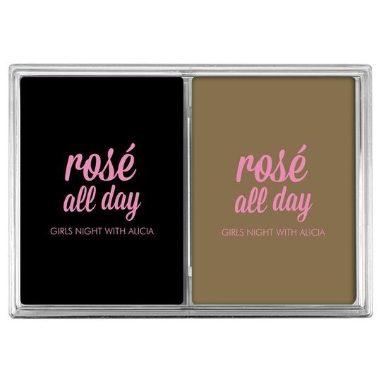 Rosé All Day Double Deck Playing Cards