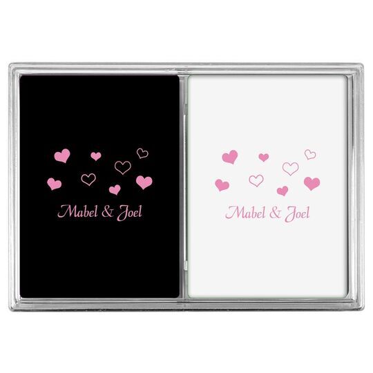 Pretty Hearts Galore Double Deck Playing Cards