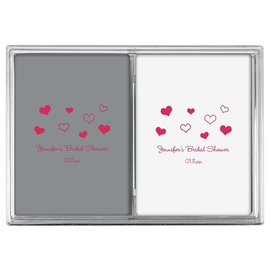 Pretty Hearts Galore Double Deck Playing Cards