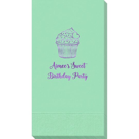 Sprinkled Cupcake Guest Towels