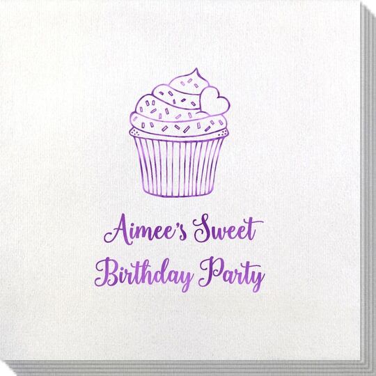 Sprinkled Cupcake Bamboo Luxe Napkins