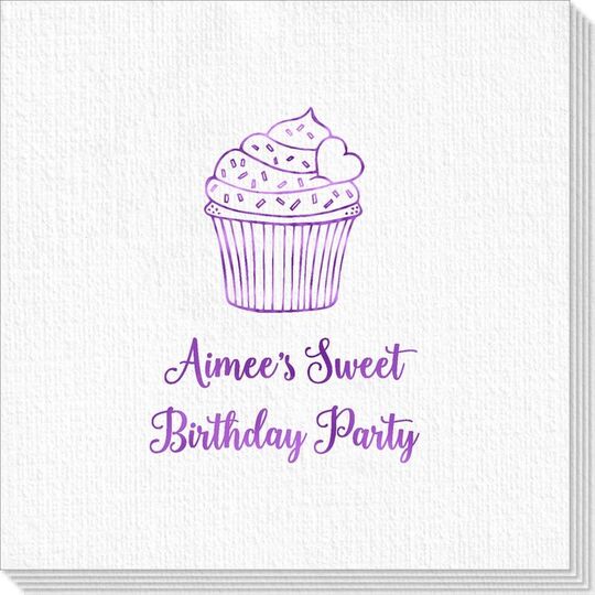 Sprinkled Cupcake Deville Napkins