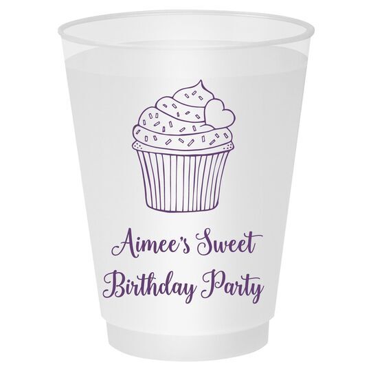 Sprinkled Cupcake Shatterproof Cups