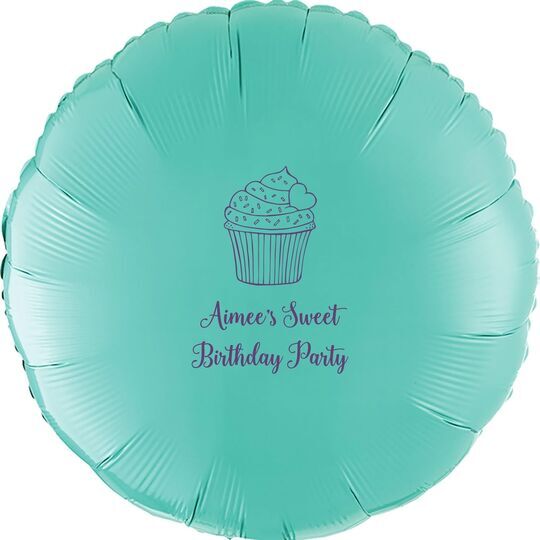 Sprinkled Cupcake Mylar Balloons