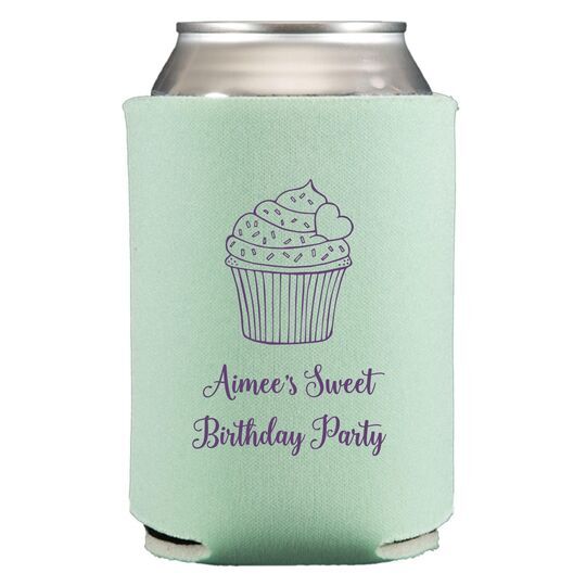 Sprinkled Cupcake Collapsible Huggers