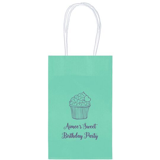 Sprinkled Cupcake Medium Twisted Handled Bags
