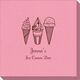 Ice Cream Cone Trio Linen Like Napkins Image 1 of 2