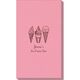 Ice Cream Cone Trio Linen Like Guest Towels Image 1 of 2