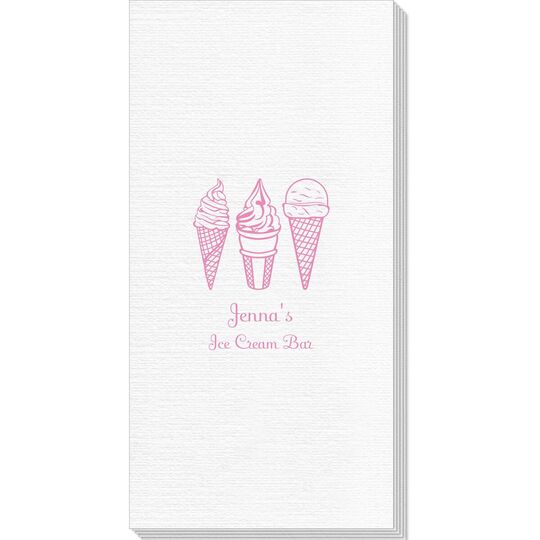 Ice Cream Cone Trio Deville Guest Towels