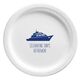 Silhouette Yacht Paper Plates Image 3 of 3