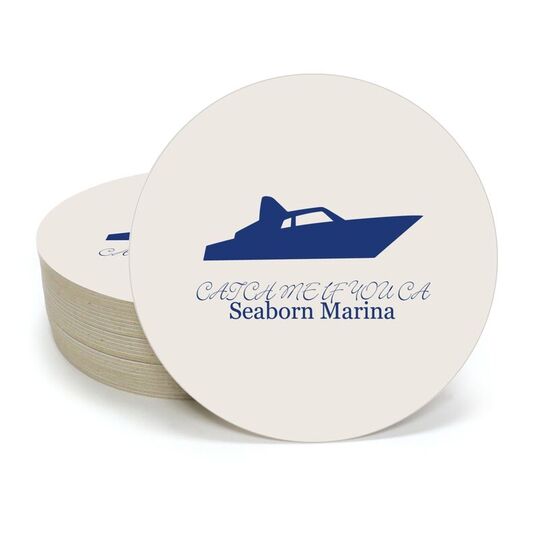 Speedboat Round Coasters