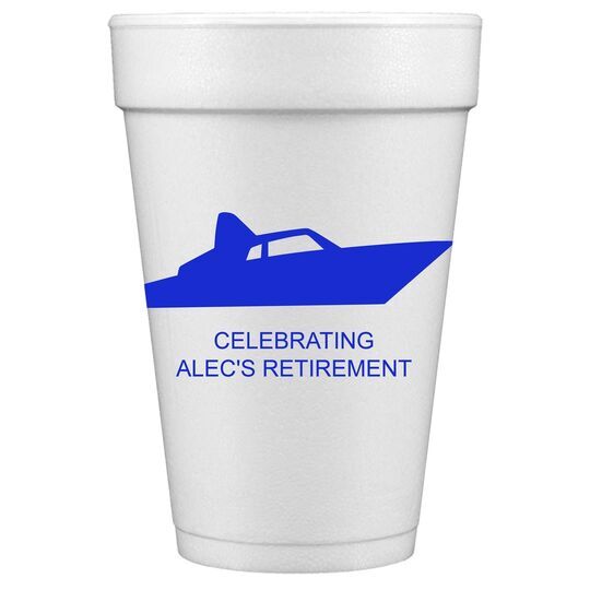 Speedboat Styrofoam Cups