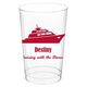 Silhouette Yacht Clear Plastic Cups Image 1 of 3