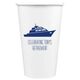 Silhouette Yacht Paper Coffee Cups Image 3 of 3