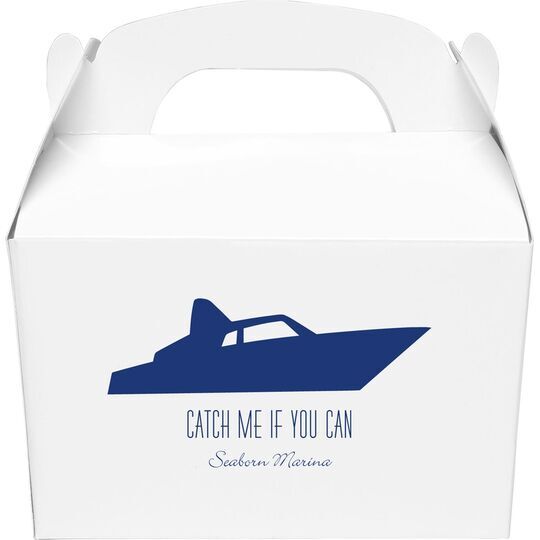 Speedboat Gable Favor Boxes