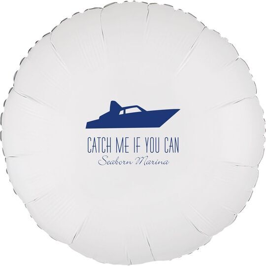 Speedboat Mylar Balloons