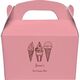 Ice Cream Cone Trio Gable Favor Boxes Image 1 of 2