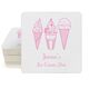 Ice Cream Cone Trio Square Coasters Image 1 of 2
