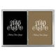 Large Script Monogram with Text Double Deck Playing Cards Image 4 of 4