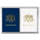 Large Script Monogram with Text Double Deck Playing Cards Image 2 of 4