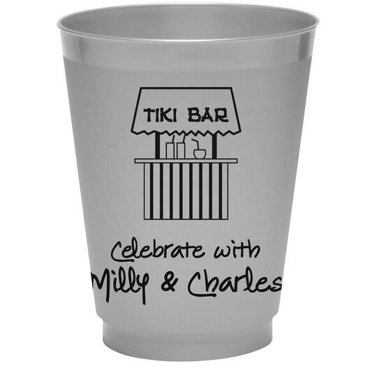 Tiki Bar Colored Shatterproof Cups