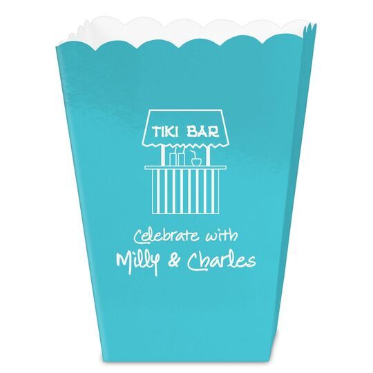 Tiki Bar Mini Popcorn Boxes