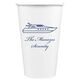 Outlined Yacht Paper Coffee Cups Image 1 of 2