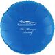 Outlined Yacht Mylar Balloons Image 1 of 2